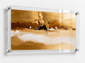 Acrylic: Golden Stones. Heartfelt Notes.